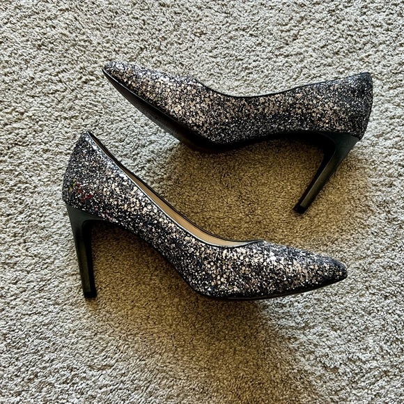 Cole Haan Juliana Pumps Women’s Size 8 B Glitter Sparkle Pointed Toe Shoes - Picture 2 of 6